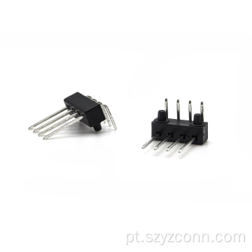 Cabeçalho de pino de passo de 2,0 mm, ângulo reto 4P